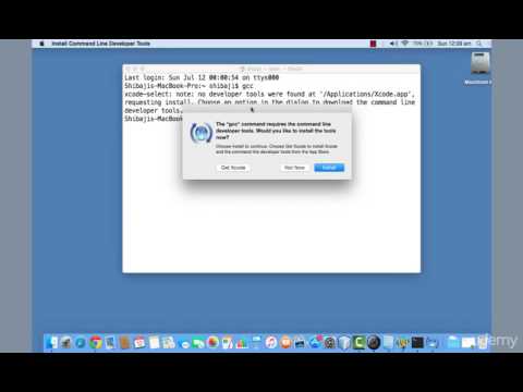 [c tutorial for beginners]:Installing xcode command line tool for Mac