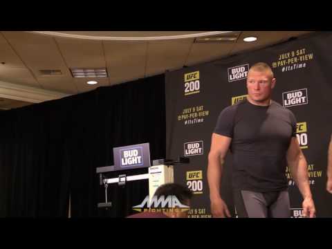 UFC 200 Weigh-Ins: Brock Lesnar Walks Off After Making Weight