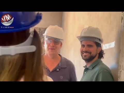 Mateus Simões ,Visita Obra da UBS e Leva Cantagalo-MG ao Centro dos Investimentos em Saúde