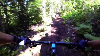 preview picture of video 'Copper Harbor Bullwinkle Mountain Bike Trail, August, 2013'
