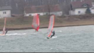 preview picture of video 'Murska Sobota Kamenšnica Windsurfing 8.1.2011'
