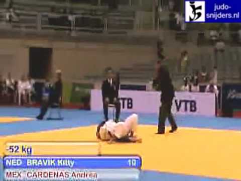 Judo 2009 Rio de Janeiro: Bravik (NED) - Cardenas (MEX) [-52kg].
