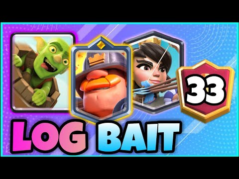 Top 30 Ladder with New Log Bait Deck | Clash Royale