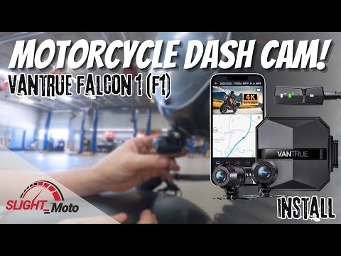 VANTRUE F1 - MOTORCYCLE DASH CAM INSTALL