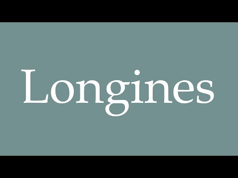 How to pronounce ''Longines'' in French