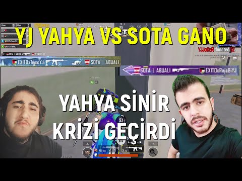 YJ YAHYA TEAM VS SOTA GANO TEAM!!! PUBG MOBILE YAYINCI KARSILASMALARI!!