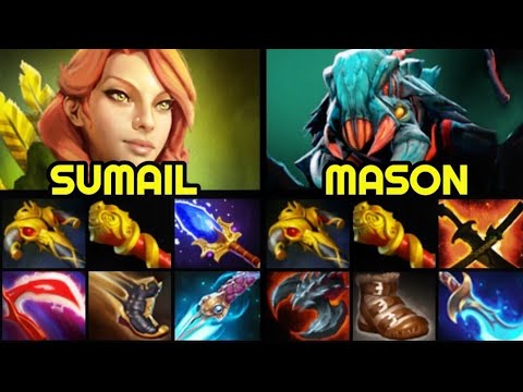 SUMAIL Windranger vs MASON Weaver — Almost Rampage Super Intense Game 7.27 Dota 2