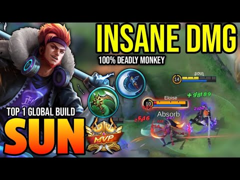 SUN BEST BUILD 2023 | BUILD TOP 1 GLOBAL SUN GAMEPLAY | MOBILE LEGENDS ✓