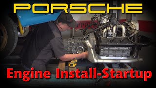 1974 Porsche 911 coupe: Engine install and Startup! [4K] Ep123