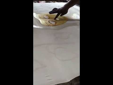 Tulip Sarees Party Wear Pure Tussar Silk Saree Hand Blocked/Dyed, 6.5 mtr (with Blouse Piece)