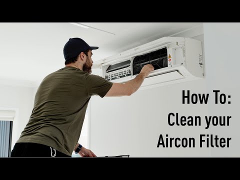 Part of a video titled Panasonic Heating & Cooling | How to clean the air filter - YouTube