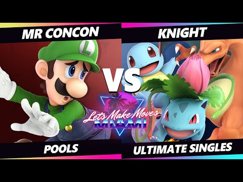 Let's Make Moves Miami - Mr Concon (Luigi) Vs. Knight (Pokemon Trainer) SSBU Ultimate Tournament