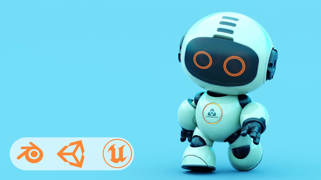 Robo G-4 Auto-Rig Pro Rigged For Mixamo Unreal Engine Unity 3D Model