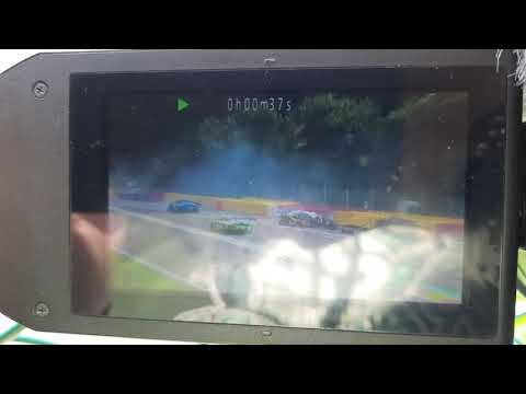 Spa 24 Hours 2021 crash involving Jack Aitken, Davide Rigon, Kevin Estre & Franck Perera