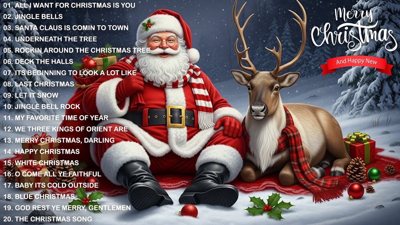 Best Christmas Songs of All Time 🎅🏼 Top 50 Christmas Songs with Lyrics 🎄 Merry Christmas 2026