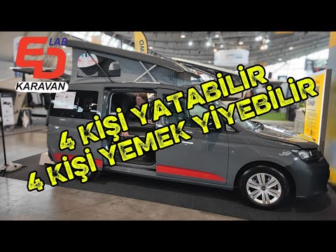 KARAVANDA CMT 2026 BOMBASI VW CADDY 4 KİŞİ YATABİLİR 4 KİŞİ YEMEK YİYEBİLİR
