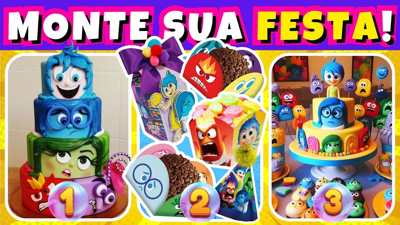 🥳🎂🎈  MONTE SUA FESTA DE ANIVERSÁRIO DE DIVERTIDA MENTE 2 🎈🎁 JOGO DAS ESCOLHAS #dinoquiztopia #quiz