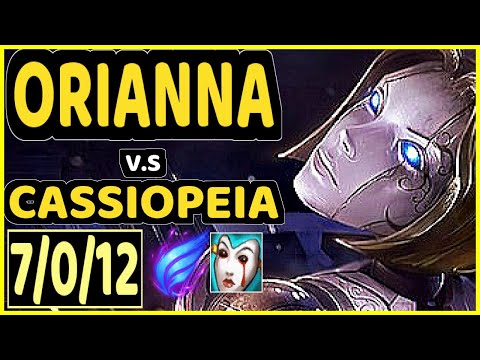 MAGIFELIX (ORIANNA) vs CASSIOPEIA - 7/0/12 KDA MID GAMEPLAY - EUW Ranked DIAMOND