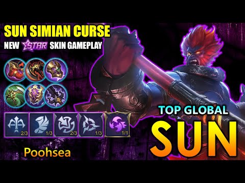 Sun Simian Curse, New Starlight Skin Gameplay - Top Global Sun By Poohsea ~ MLBB