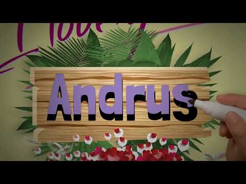 Andrus Name Art Love Whatsapp Status | Andrus Couple Name Video #NameArt #Andrus #shorts