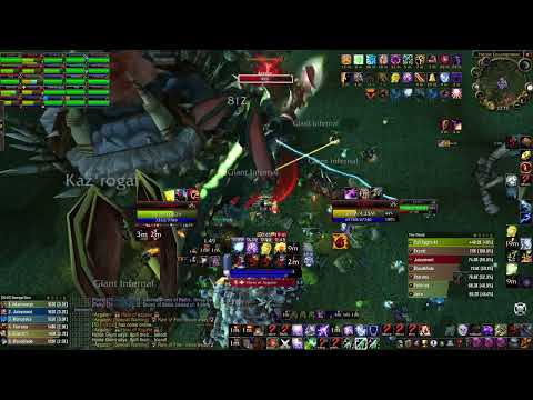 Enhancement shaman parsing (r6 world 3k dps), Azgalor, Mount Hyjal,  The Burning Crusade classic