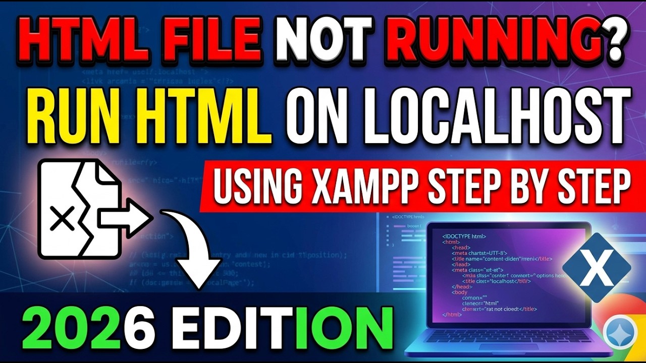 HTML File Not Running? Run HTML on Localhost Using XAMPP Step by Step 2026