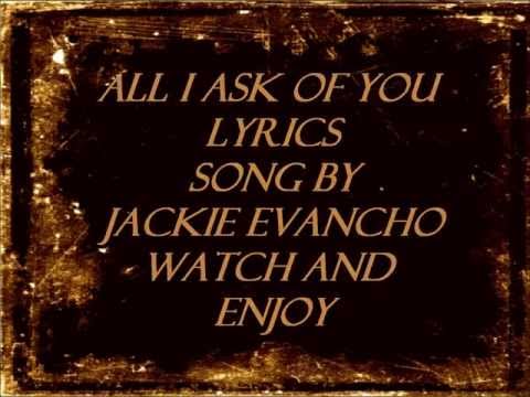 download lagu mp3 mp4 All I Ask Of You Lyrics Jackie Evancho, download lagu All I Ask Of You Lyrics Jackie Evancho gratis, unduh video klip All I Ask Of You Lyrics Jackie Evancho