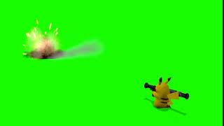 Pikachu Rocket Launcher GreenScreen