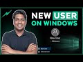 How To Create A New User Account On Windows