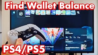 PS4/PS5: How to Find Wallet Balance