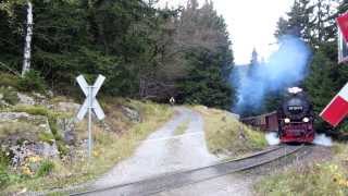 preview picture of video 'Bahnübergang Ackerweg bei Schierke im Hochharz'