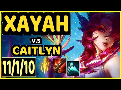 SEDRION (XAYAH) vs CAITLYN - 11/1/10 KDA BOTTOM ADC GAMEPLAY - EUW Ranked GRANDMASTER
