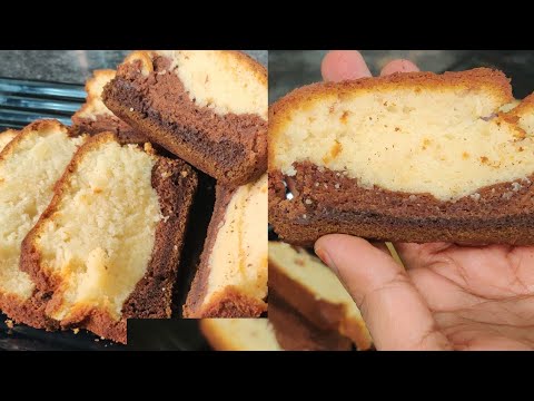 CHOCOLATE OMBRE CAKE ❤️| TEA CAKE |EGGLESS CAKE | BY KHANA KHAZANA WITH SHABINA.