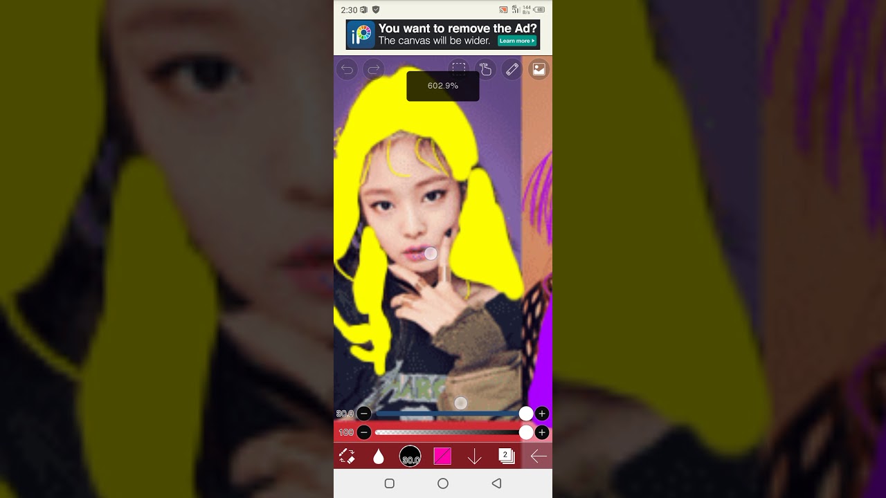 Lisa/pink hair Rose/violet hair Jennie/yellow hair Jisoo/Blue hair