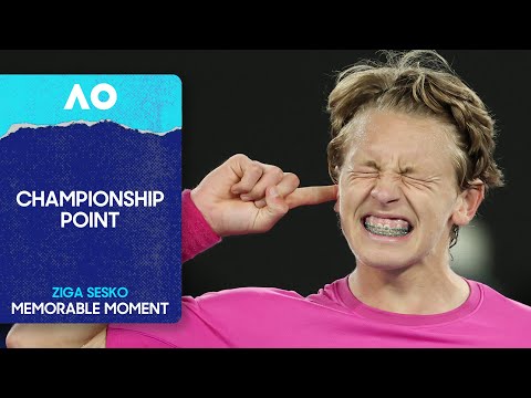 Championship Point | Ziga Sesko Wins the Boys' Singles Title | Australian Open 2026