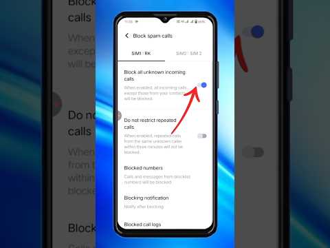 Unblock all unknown incoming calls kaise karein | call settings | #shorts #viral