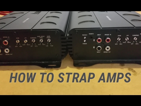 HOW TO Strap Amps - Linking Two Strappable Mono Amps!!!