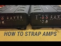 HOW TO Strap Amps Linking Two Strappable Mono Amps