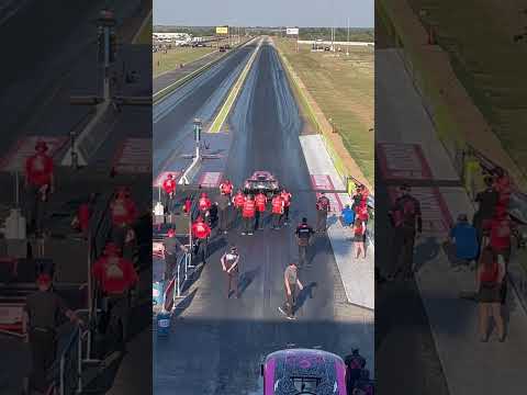 Thumbnail for Bob Tasca III’s Motorcraft Nitro Mustang Dark Horse Funny Car on a Hot NHRA Fall Nationals track by Motorcraft