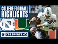 #17 North Carolina vs #10 Miami Highlights: UNC runs wild, rolls past Hurricanes | CBS Sports HQ