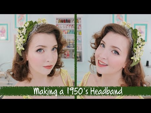 Making a 1950's Floral Headband (Or at least attempting to)