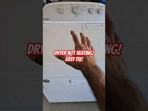 Electric Dryer Not Heating! Easy Fix! #diy #shorts