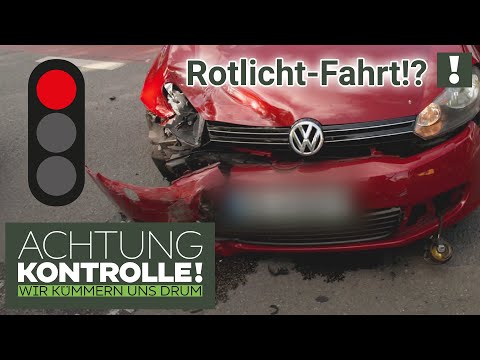 Bei ROT gefahren!? HEFTIGER Unfall beim LINKSABBIEGEN! | Achtung Kontrolle
