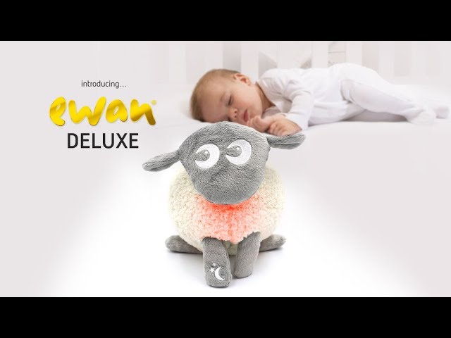 ewan the dream sheep Deluxe | the ultimate washable baby sleep soother with cry sensor