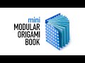 Mini Modular Origami Book Tutorial 
