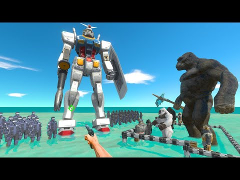 FPS Avatar Rescues Mutant Primates Fights Modern Weapon Team - Animal Revolt Battle Simulator