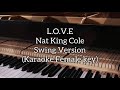 LOVE - Nat King Cole | KARAOKE FEMALE KEY
