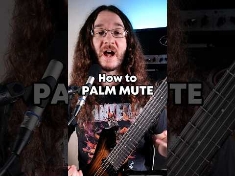 How to Palm Mute / CHUG on Guitar #metal #guitar #guitarlesson