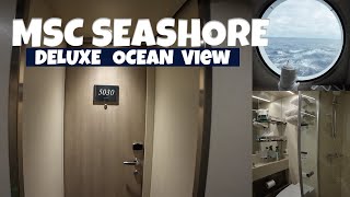 MSC Seashore Deluxe Ocean View Stateroom Tour