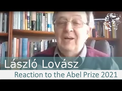 László Lovász’ reaction to winning the Abel Prize